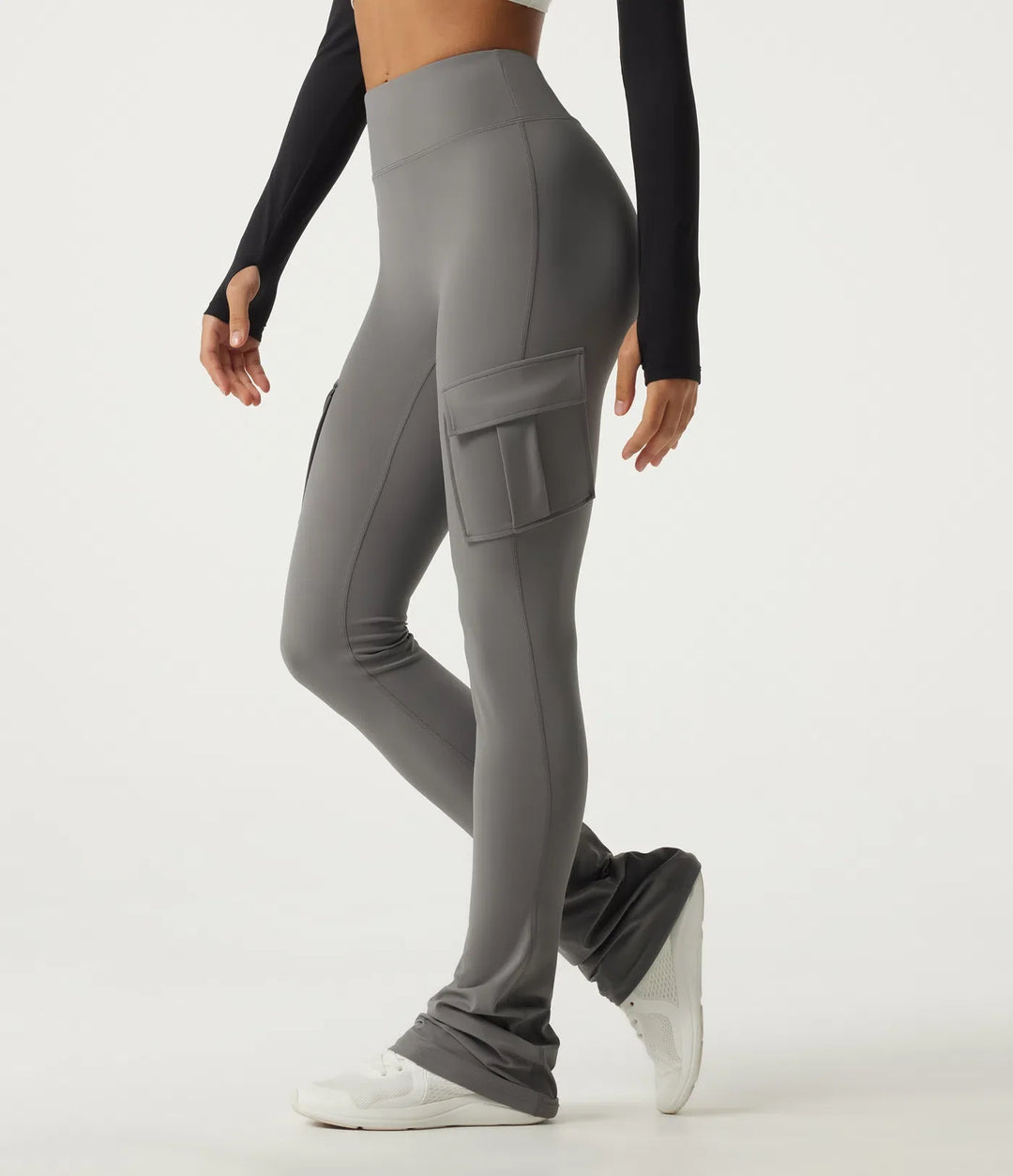 Halara UltraSculpt High Waisted Bootcut Stacked Yoga Leggings with Pockets