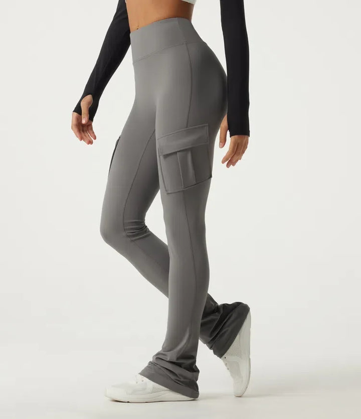 Halara UltraSculpt High Waisted Bootcut Stacked Yoga Leggings with Pockets