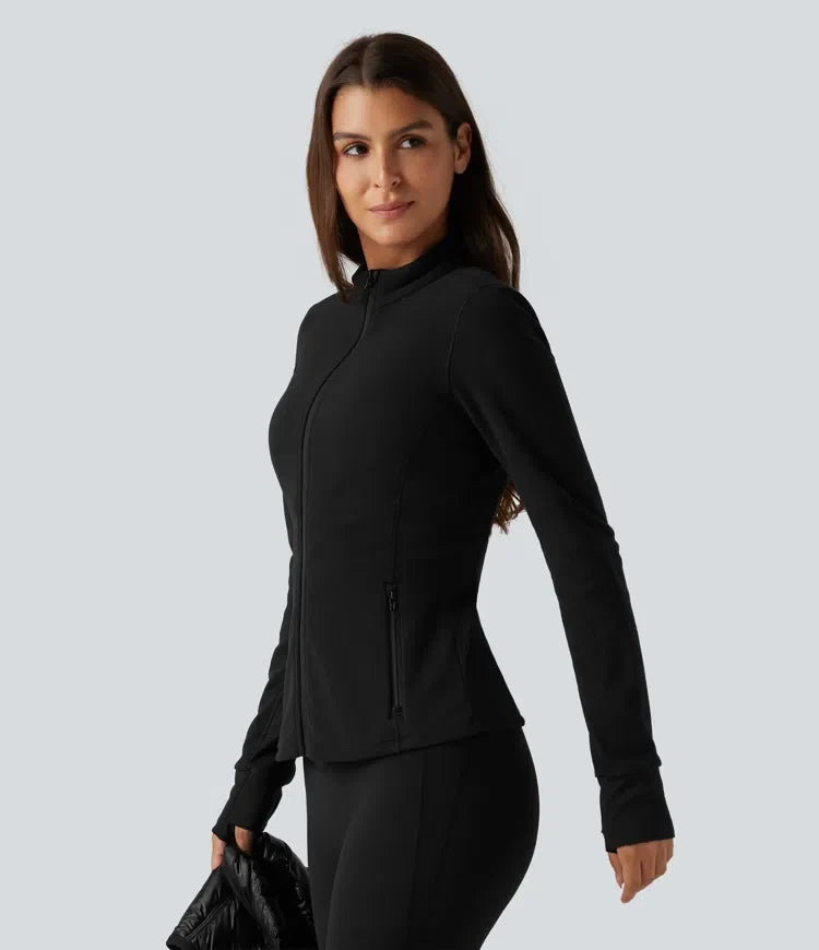 2-Piece Workout Padded Vest &amp; Jacket with Pockets