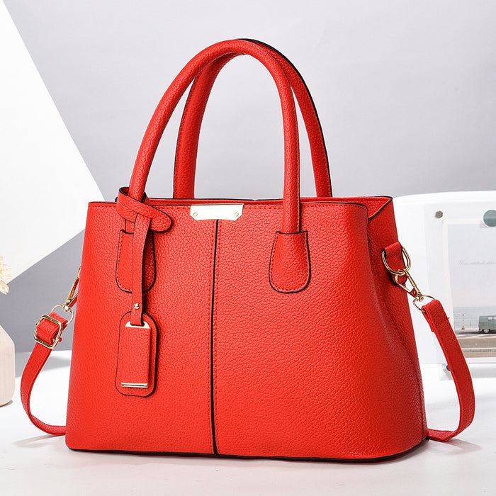 Brooke | Structured Vegan Leather Tote with Shoulder Strap