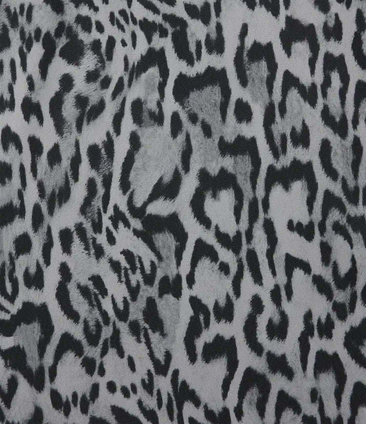 Crossover High Waisted 2-in-1 Leopard Print Mini Tennis Skirt with Pockets