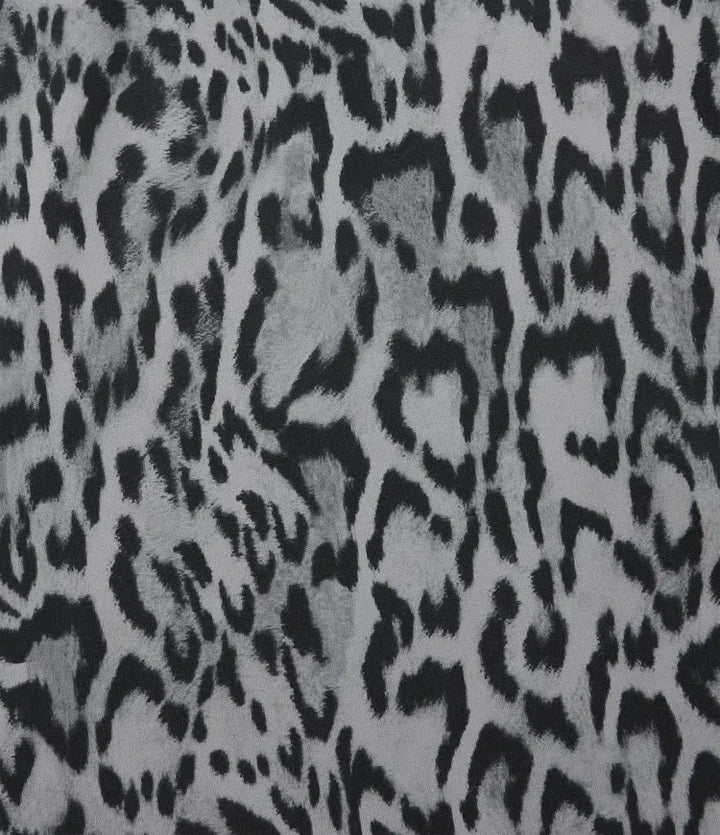 Crossover High Waisted 2-in-1 Leopard Print Mini Tennis Skirt with Pockets