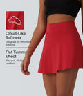 SoftlyZero Airy High Waisted Tummy Control 2-in-1 InstantCool Mini Tennis Skirt with Pockets