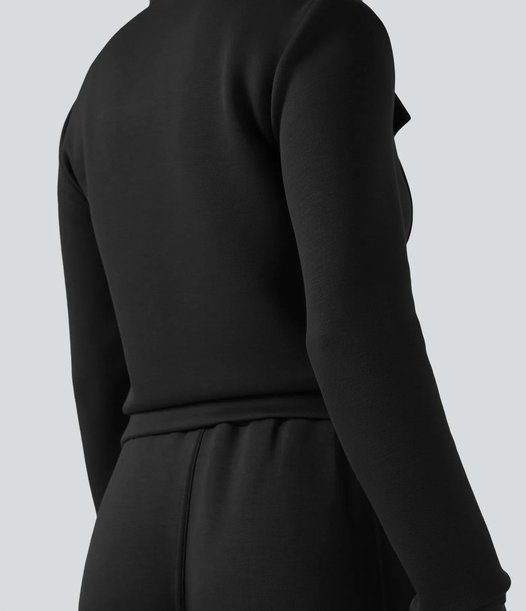 SpacerTek Stand Collar Long Sleeve Workout Jacket