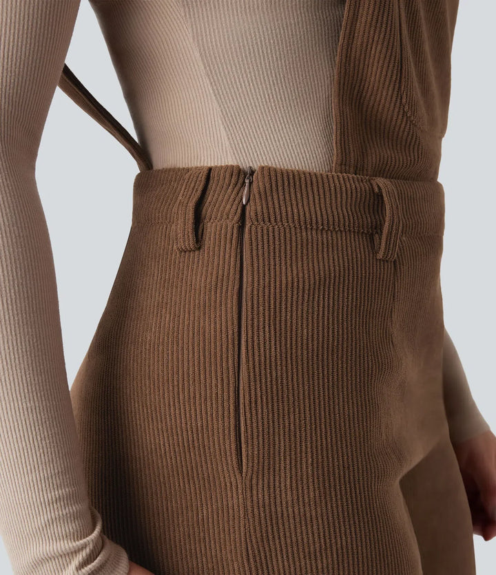 Adjustable Straps Corduroy Casual Detachable Overalls with Pocket