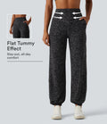 Halara UltraSculpt Leopard Print High Waisted Tummy Control Yoga Joggers with Pockets