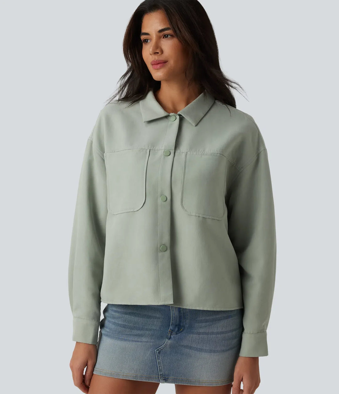 Long Sleeve Casual Jacket with Pockets