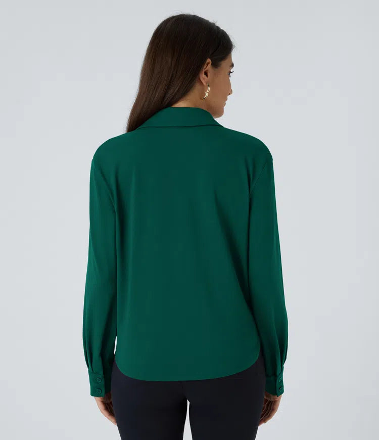 Crossover Long Sleeve Work Shirt