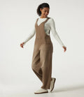 V Neck Baggy Colorful Denim Casual Cotton Overalls with Pockets