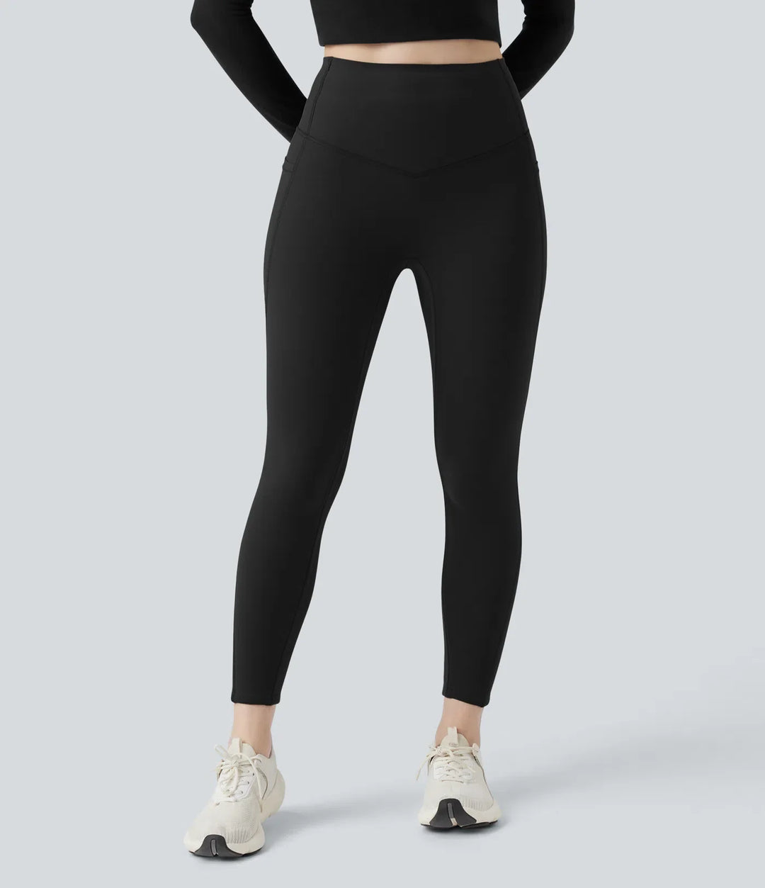 Halara UltraSculpt Extra Heat High Waisted Tummy Control Shaping Yoga Leggings with Pockets