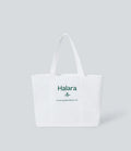 Halara Letter Print Casual Canvas Tote Bag