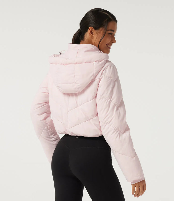 PuffFlex Hooded Long Sleeve Casual Padded Jacket with Pockets