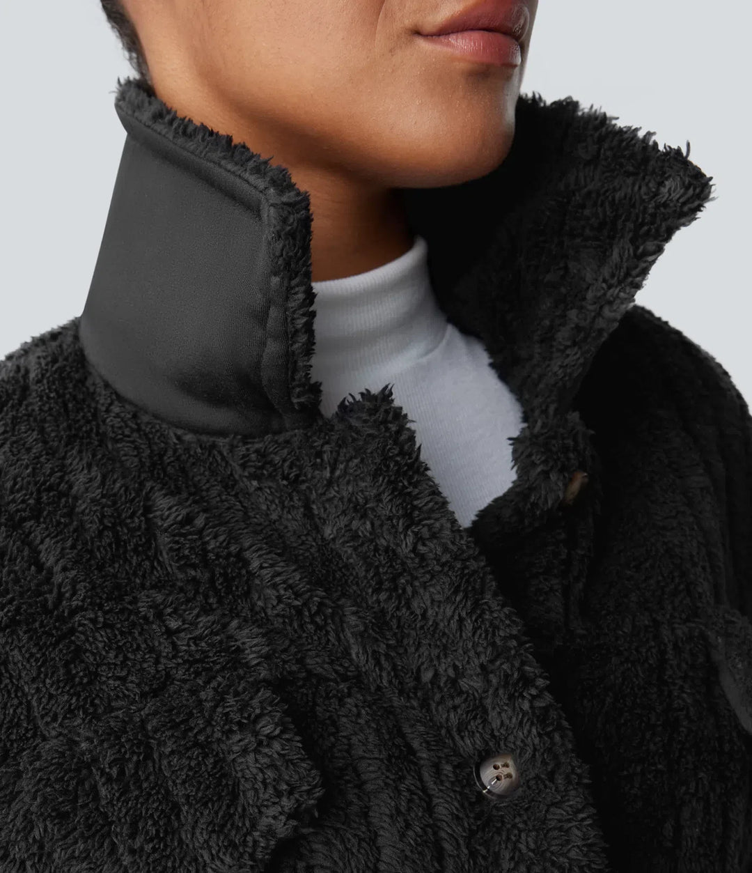 Long Sleeve Casual Sherpa Jacket