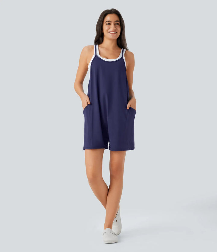 Pockets Casual Jumpsuit