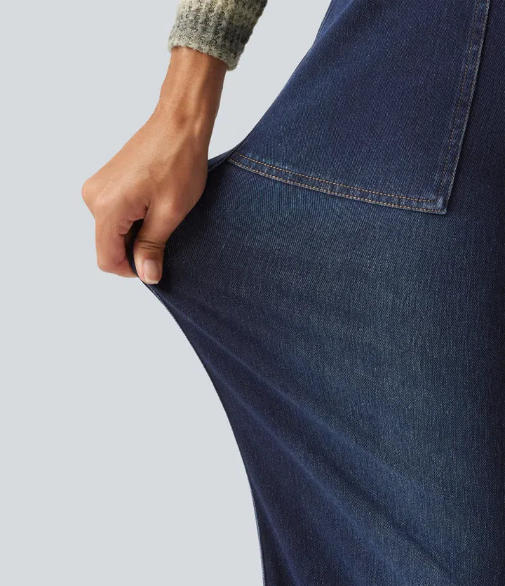 Halara Flex High Waisted Wide Leg Jeans with Pockets