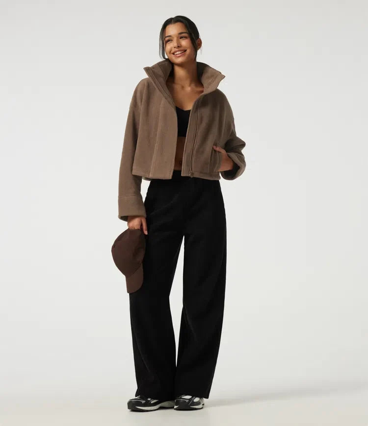 High Neck Long Sleeve Workout Jacket