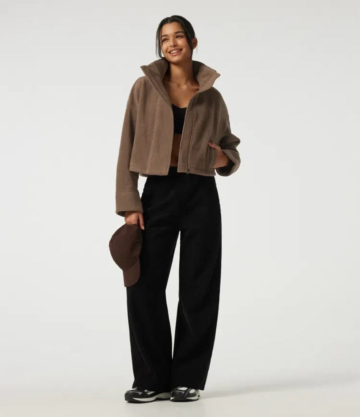High Neck Long Sleeve Workout Jacket