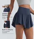 SoftlyZero Airy High Waisted 2-in-1 InstantCool Yoga Shorts 3'' with Pockets