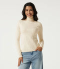 High Neck Long Sleeve Slim Work Sweater