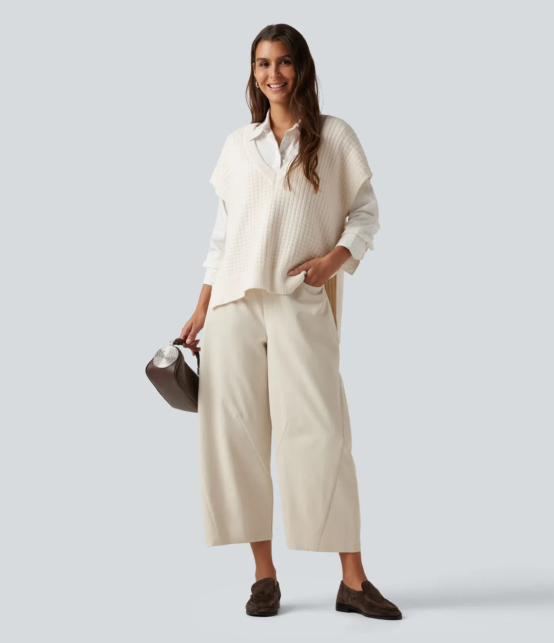 Deep V Neck Casual Sweater Vest