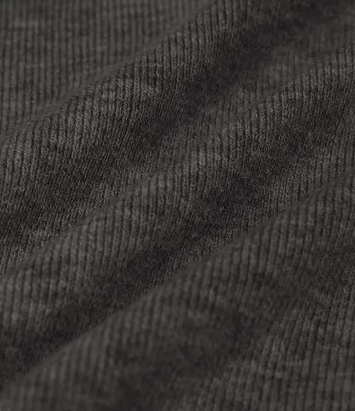 V Neck Long Sleeve Crossover Thumb Hole Casual Sweater