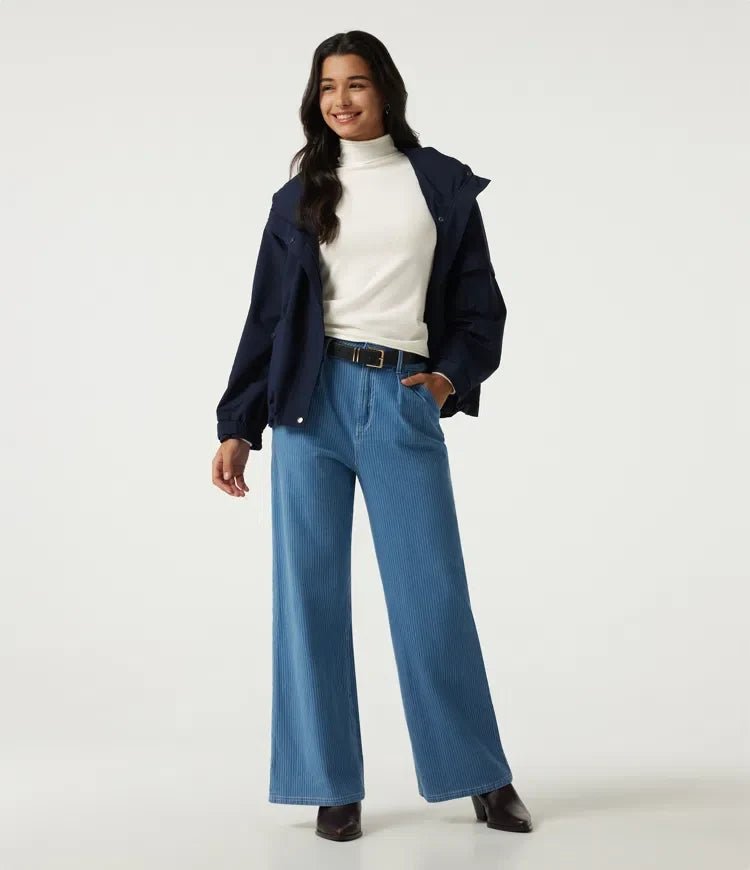 High Neck Long Sleeve Work Sweater