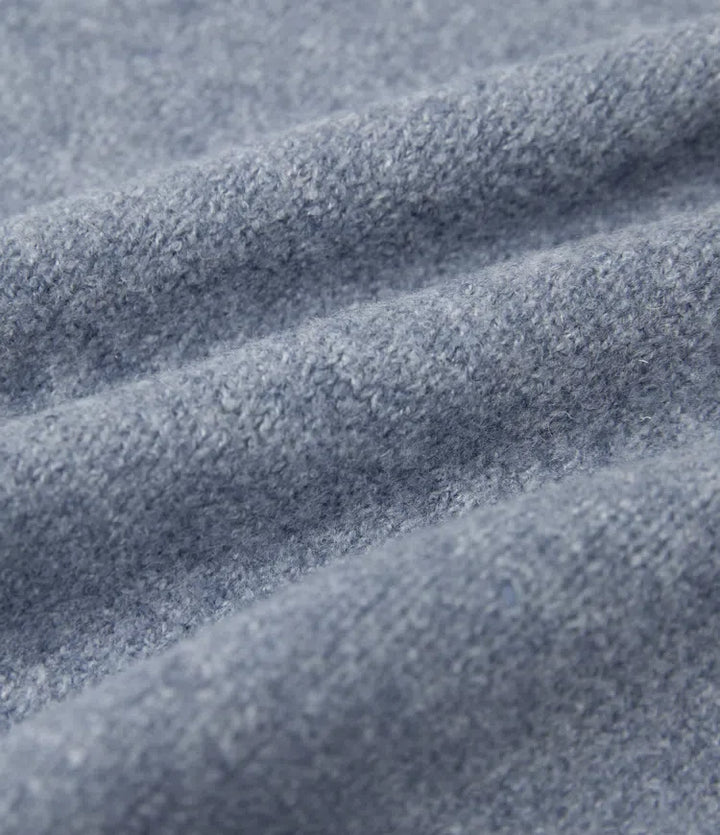 Round Neck Long Sleeve Work Sweater