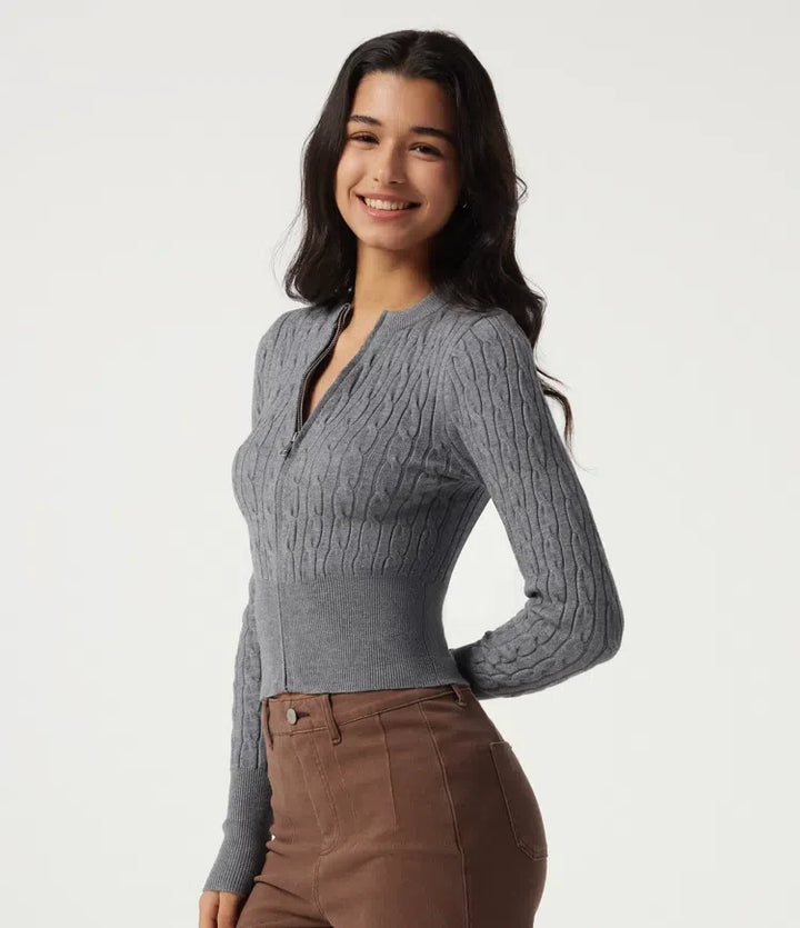Round Neck Long Sleeve Casual Sweater