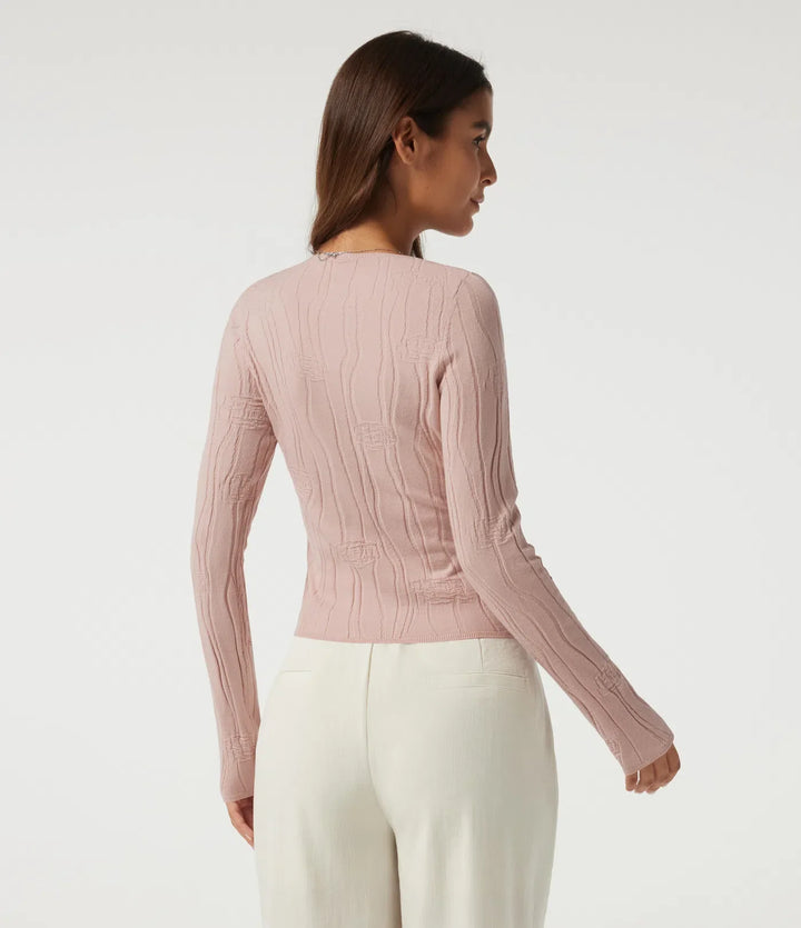 Round Neck Long Sleeve Work Sweater