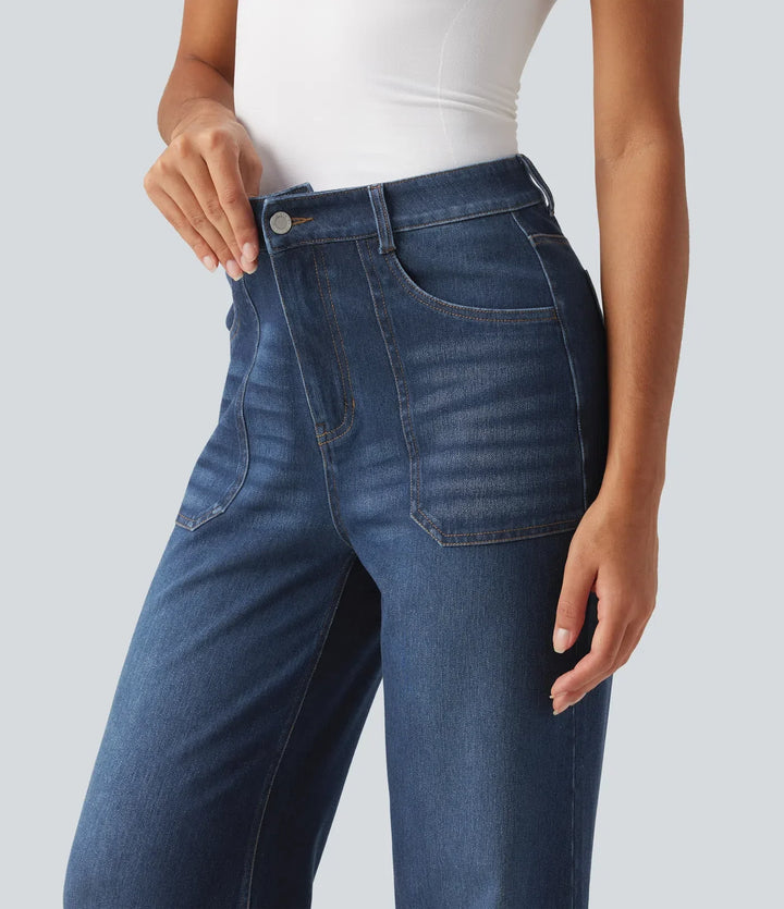 Halara Flex High Waisted Flare Jeans with Pockets
