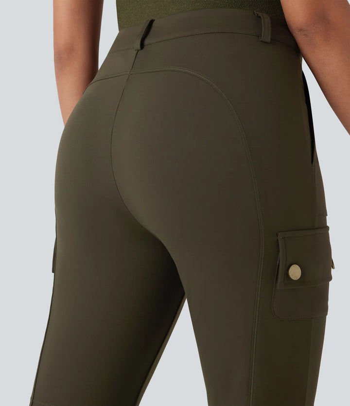 DayStretch Mid Rise Pockets Hiking Cargo Bootcut Pants
