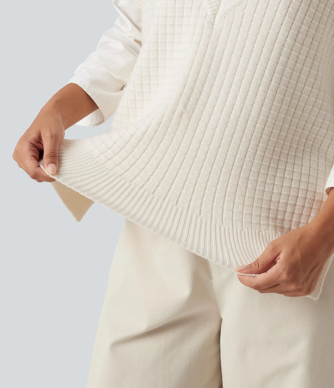Deep V Neck Casual Sweater Vest