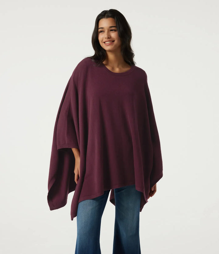 Round Neck Batwing Sleeve Casual Sweater