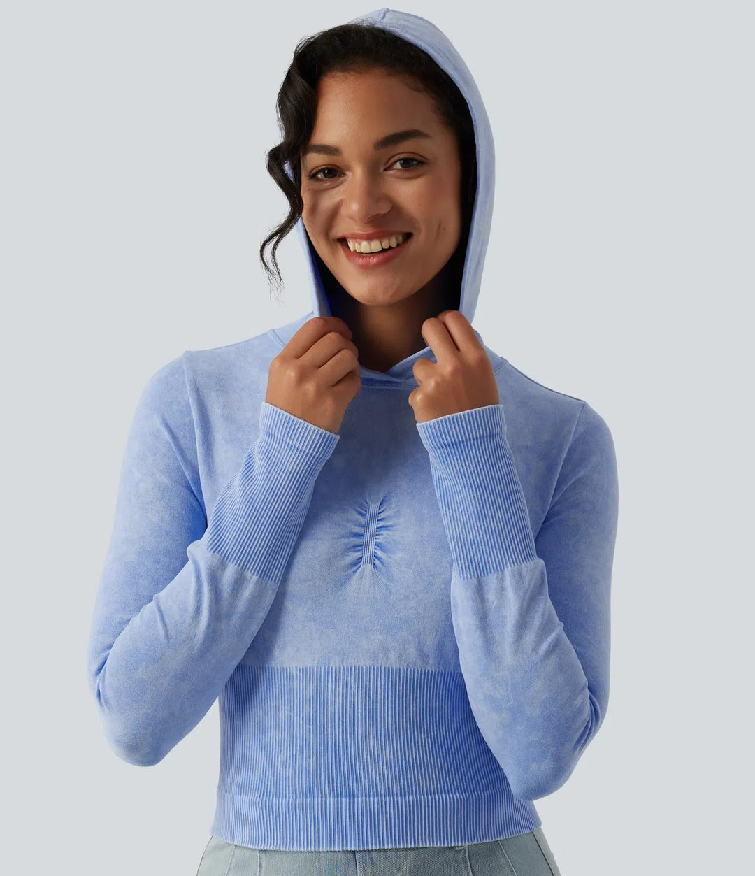 OneForm Seamless Flow Hooded Long Sleeve Casual Sweatshirt