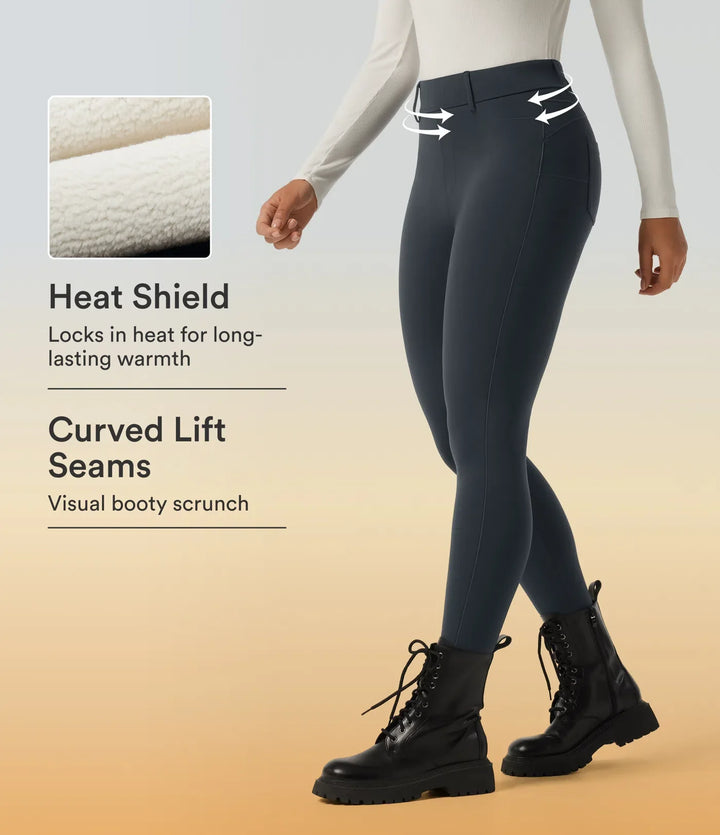 Halara UltraSculpt Extra Heat High Waisted Skinny Casual Leggings with Pockets