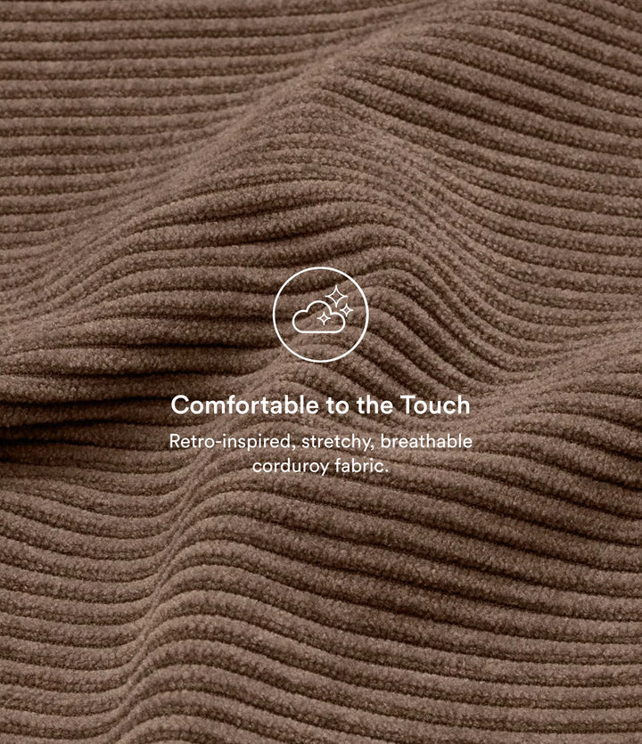 Mid Rise Zipper Pocket Corduroy Casual Pants