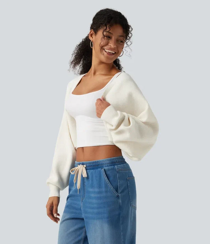 Long Sleeve Open Front Casual Cardigan