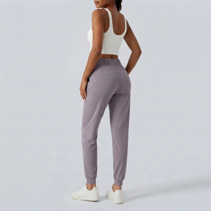 Halara UltraSculpt High Waisted Drawstring Ruched Yoga Joggers with Pockets
