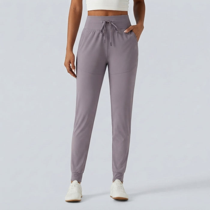 Halara UltraSculpt High Waisted Drawstring Ruched Yoga Joggers with Pockets