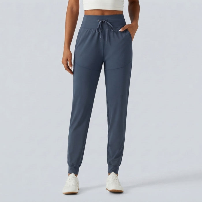 Halara UltraSculpt High Waisted Drawstring Ruched Yoga Joggers with Pockets