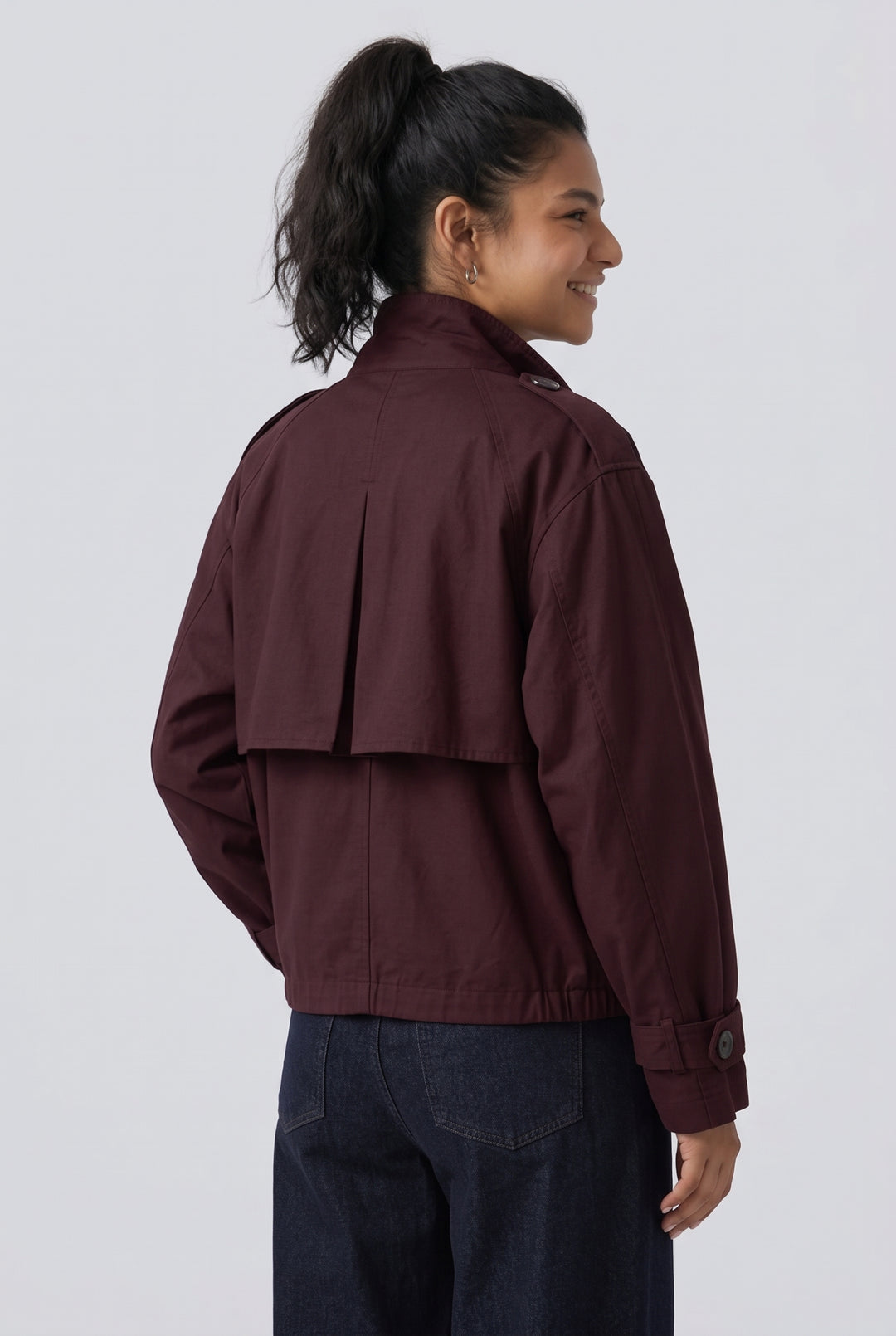 Hooded Long Sleeve Casual Jacket with Pockets