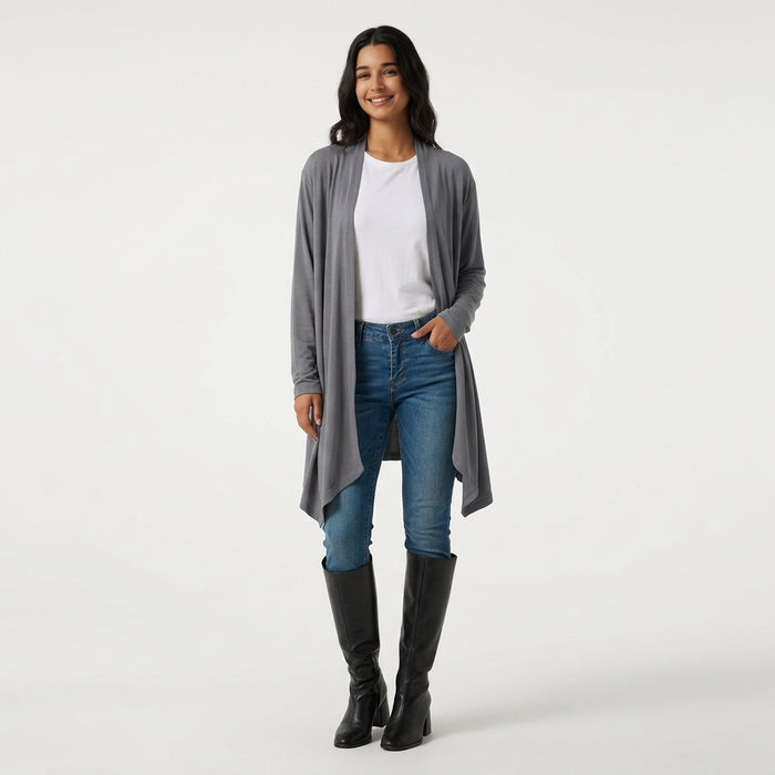 Raglan Long Sleeve Casual Cardigan with Pockets