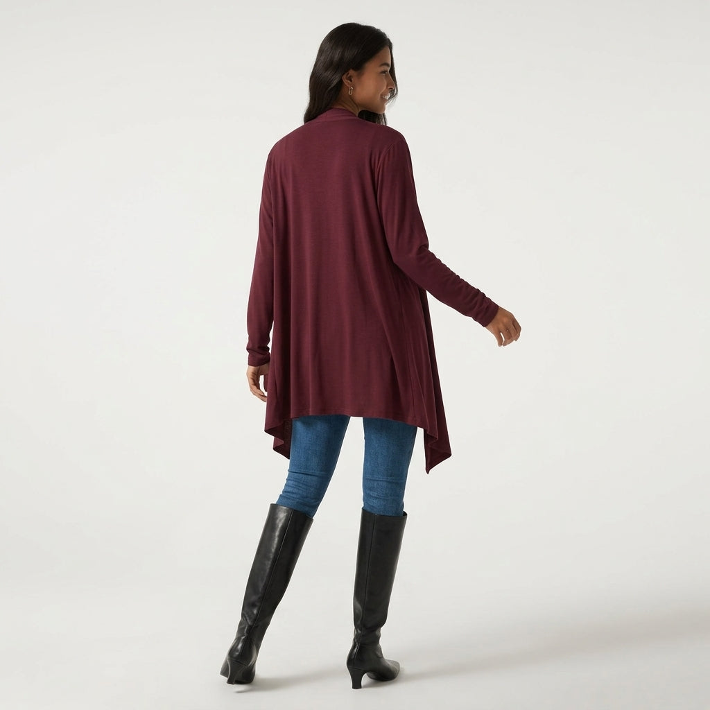 Raglan Long Sleeve Casual Cardigan with Pockets