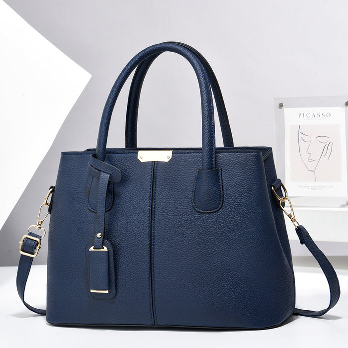Brooke | Structured Vegan Leather Tote with Shoulder Strap