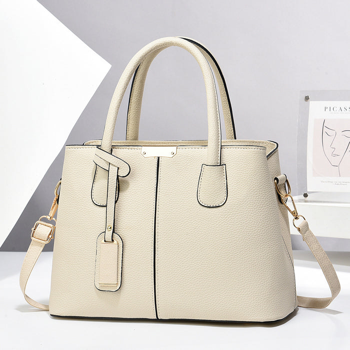 Brooke | Structured Vegan Leather Tote with Shoulder Strap
